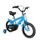 Queeucaer 14 Inch Bike, Children Bicycle Beginner,Bike Outdoor,Indoor Bike,Carbon Steel Kids Bike Children's Bicycle with Removable Stabilisers, for Boys and Girls Gifts (Blue)