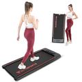 CITYSPORTS Treadmills for Home,Portable Under Desk Treadmill,Walking Pad WP8Treadmill with Remote & APP Control and LED Display,1-6KM/H,Installation-Free (BLACK RED)