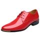 Modern Shoes for Men Latin Dance Shoes Ballroom Dance Shoes Indoor Training Shoes Leather Shoes Camp Men's Shoes 46, Y4 Red, 10 UK