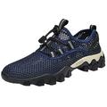 Mesh Sports Shoes Men's Hiking Shoes Lightweight Shoes Men's Trainers Soft Non-Slip Running Shoes Trainers Men Black 43 Casual Shoes Breathable Sports Shoes Men 44 Trekking Shoes, blue, 10 UK