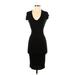 Joe & Elle Casual Dress - Bodycon: Black Solid Dresses - Women's Size Medium