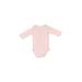 Child of Mine by Carter's Long Sleeve Onesie: Pink Floral Motif Bottoms - Kids Girl's Size Small