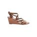 J.Crew Wedges: Tan Solid Shoes - Women's Size 6 - Open Toe