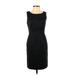 Banana Republic Casual Dress - Party Scoop Neck Sleeveless: Black Solid Dresses - Women's Size 00 Petite