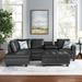 Brown Reclining Sectional - Lark Manor™ Blumenthal 97.2" Wide Faux Leather Corner Sectional w/ Ottoman Faux Leather | Wayfair