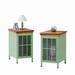 Darby Home Co Addam Nightstand Wood/Metal in Green | 20.08 H x 12.2 W x 15.75 D in | Wayfair 4A5794E0022547ACBFFECF2EAC4AB313