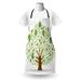 East Urban Home Tree Apron Unisex, Fig Leaves Form Composition, Adult Size, Green Brown White, Polyester | Wayfair 8554BB8A37184457B71247BEFAD65724