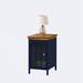 Winston Porter Perriann Metal Nightstand Wood/Metal in Blue | 20.08 H x 12.2 W x 15.75 D in | Wayfair C639B528C6C842EA82CFE07017BF7E07