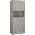 Red Barrel Studio® Loukas 72 Kitchen Pantry Wood in Brown/Gray | 72 H x 29.25 W x 15.5 D in | Wayfair 18862CF4E9E54FEE8C95EB8D38C6CEE8