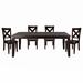 Wildon Home® Duccia Rectangular 78" L x 41.75" W Dining Set Wood in Blue/Brown | 30 H in | Wayfair 62DE8AF24643440282F052EEF9DA7E16