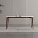 Corrigan Studio® Makaira Rectangular 31.5" W Dining Table Wood in Brown/Gray/White | 29.5 H x 63 W x 31.5 D in | Wayfair