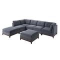 Multi Color Sectional - Latitude Run® Modular Sectional Set Living Room Furniture Couch Corner Wedge Armless Chairs Chenille/Upholstery | Wayfair