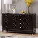 Everly Quinn Light luxury bucket cabinet simple modern bedroom living room drawer storage locker Wood in Brown | Wayfair