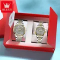 OLEVS-Montre de couple automatique pour hommes et femmes montres étanches cadran tourbillon