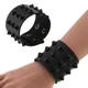 Bracelet punk gothique en cuir noir pour hommes et femmes bracelet large bracelet clouté