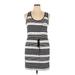 Olive and Oak Casual Dress - Mini Scoop Neck Sleeveless: Gray Print Dresses - Women's Size X-Large