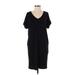 Zenana Casual Dress - Shift: Black Solid Dresses - Women's Size Small