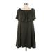 Solo La Fe Casual Dress - Midi: Green Dresses - Women's Size Small