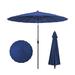 Costway 9 Feet Round Patio Umbrella with 18 Fiberglass Ribs-Navy