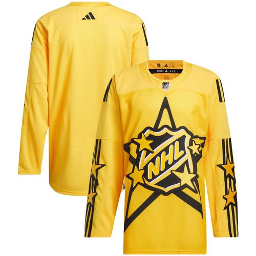 Gelbes Primegreen Authentic-Trikot für das NHL All-Star Game 2024 von adidas x Drew House für Herren