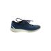 Ecco Sneakers: Blue Print Shoes - Women's Size 39 - Round Toe