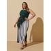 Plus Size Printed Textured Maxi Dress