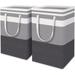 2-Pack Large Laundry Basket, Waterproof, Freestanding Laundry Hamper