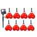 PRINxy Solar Love Lighting Outdoor Lighting Love LED Luminescence Courtyard Lighting Decoration Red B