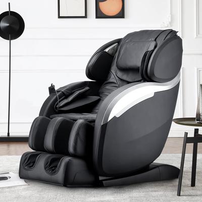 Phin Modern Leather Zero Gravity Full Body Massage Chair with Bluetooth Speaker by Furniture of America