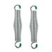 2PCS 250KG Capacity Outdoor Hammock Spring Extension Spring Hammock Suspension Hook for Hanging Hammock Swinging Chairs Porch Swings(Silver)