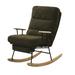 Teddy Gliding Rocking Chair with High Back, Retractable Footrest