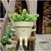 Swing Face Planter Pot Face Planters Pot Hanging Resin Flower Head Planters for Indoor Outdoor Plants Succulent Pots for String of Pearls Plant Live Gift Ideas for Mother Christmas
