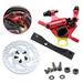 Shinysix Brake handle assembly Brake Caliper Adapter 120mm Disc Scooter Disc Brake Caliper Disc 120mm Disc Rotor Rotor M365 Brake Caliper Adapter Brake Disc Rotor M365 Caliper Adapter 120mm