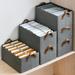 BeforeyaynShelf Storage Box Fabric Cabinet Organizer With Handles Storage Basket For Home And Office.