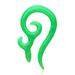 Devil s Horn Acrylic Ear Gauge Spiral Hanging Taper