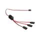 Shinysix Extension Wire Car Cable SCX10 1/10 On/Off Switch Y Channel Wire Way LED On/Off LED On/Off Switch 3 Way LED Car Channel Wire Switch Y Cable Y Cable SCX10