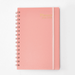 YEAHOO Monthly Planner 2024-2025 A5 Weekly Routines Notebook For Time Management 18 Months Time Management Journal Stationery Supplies(Pink)