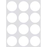 White Color-Coding Label Dots 38mm (1.5 inch) inch Round Labeling Sticker Dots - 1296 Pack by Royal Green