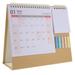 Desk Calendar 2024 Simple and Creative Modern Business Notes (pink/yellow Leather Frame) Flip Monthly Calendars Decor Pads Countdown Desktop Table Office