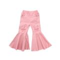 Dewadbow Kids Toddler Baby Girls Jeans Flare Pants Leggings Denim Trousers