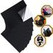 Teissuly 10PCS Halloween Black Velvet Fabric Sticky Back Adhesive Back Sheets A4 Sheet (8.2 x 11.8 ) Self-Adhesive Durable Water Resistant Multi-Purpose for Festival Art and Craft Making