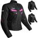 HWK Stunt Motorcycle Jacket for Women Women s Motorcycle Jacket with CE Armor for Enduro Motorbike Riding Easy-Adjust Water Resistant Textile Biker Jacket with Thermal Lining - Pink X-Large