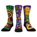 Unisex Rock Em Socks Purple Minnesota Vikings TMNT Three-Pack Crew Sock Set