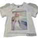 Disney Tops | Disney T Shirt Elsa Frozen Puffed Sleeves With Tulle Size 9 | Color: White | Size: 9j