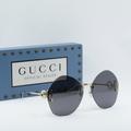 Gucci Accessories | Final Price New Gucci Gg1203s 002 Gold Grey Sunglasses | Color: Gold/Gray | Size: 65 - 16 - 140