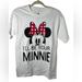 Disney Tops | Disney Parks Authentic “I’ll Be Your Minnie” Mouse T-Shirt Size Small White Nwt | Color: White | Size: S