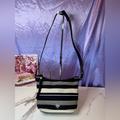 Kate Spade Bags | Kate Spade Striped Shoulder Bag Euc | Color: Blue/White | Size: 11" X 10.5" X 5.5"