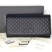 Gucci Bags | Gucci Black Micro Guccissima Leather Logo Snap Flap Continental Gg Wallet 449396 | Color: Black | Size: Os
