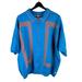 Urban Outfitters Shirts | Mens Y2k Urban Outfitters Blue Full Zip Streetwear Sweatshirt Size 2xl | Color: Blue/Orange | Size: Xxl