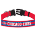 Chicago Cubs Satin Dog Collar, Medium, Multi-Color